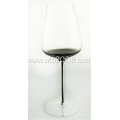 Clear Wine Glass With Smoky Gray